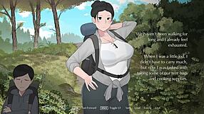 Camping with my friend's big tits mom in this extended hentai game
