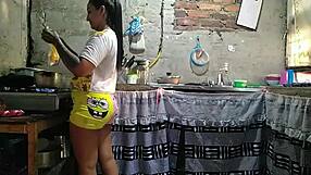 Horny Paula Arrives Home, Squeezes My Buttocks, And Sucks My Ass While I Cook Lunch