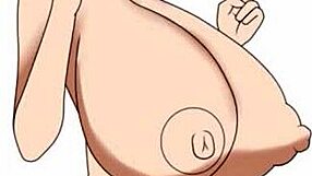 Speed painting shows cute asian girl with big tits naked