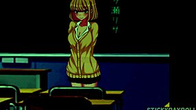 New transfer student cheats and fucks her teacher in hentai game