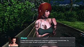 Big tits bounce as she gets fucked hard in 3D game