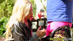 Watersports Fan Enjoys Intense Outdoor Session with Partner