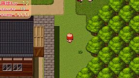 Getting that sexy red bikini from another girl in the countryside