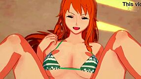 Nami horny wants you to take off her tight jeans!