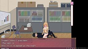 New transfer student cheats and fucks her teacher in hentai game