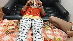 Teacher Slamming Study Time Girl in Rough Action