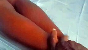 Hey, that beautiful black ass of mine gets some serious play from Mr. G during our amateur session.