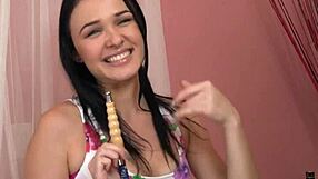 Teen Babe Cockrides While Sucking Dick in Reality Scene