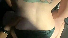 pretty babysitter pale tattooed gets her little 18+ pussy fucked by a big cock in reverse cowgirl in front of porn atno