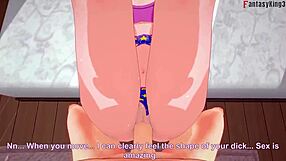 ramona flowers in 3d cartoon pov fantasy on sheer fantasyking3
