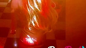 Blonde friend bent over for doggystyle at party