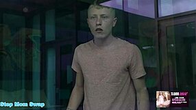 Poolside step family threesome with Cory Chase and Melanie Hicks