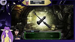 warhammer 40k: 'inquisitor trainer part 20, brunette orgasms with dildo?'