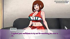 Ochako's tight holes get pounded in 3D animated game