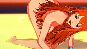 Nami horny wants you to take off her tight jeans!