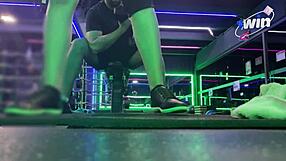 Petite Girl Flashes and Rides in Public