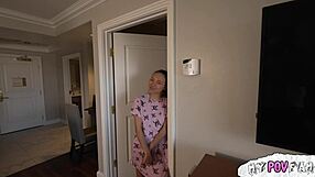 Getting comforted by my stepdaughter with a slow blowjob after losing my job