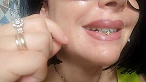 Chantal channels her sexy giantess stepmom in wet lezdom roleplay