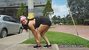 Camila, the curvy latina amateur, gets fucked on casting.