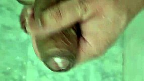 Is this cute twink's penis wet in the shower?