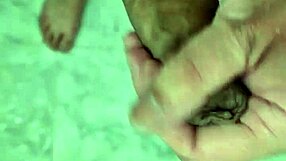 Is this cute twink's penis wet in the shower?