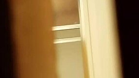 Spying on prostitute shaving her hairy pussy intensely