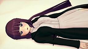 fern in regular outfit having fun