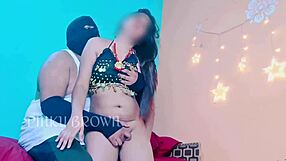 dancer enjoys night club performance routine