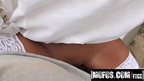 amirah adara stranded teen video with outdoor flashing moments