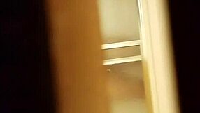 Spying on prostitute shaving her hairy pussy intensely