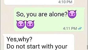 He loves sexting with cute amateurs