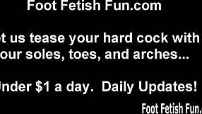 LESBIANS LET YOU PLAY WITH ALL SIX FEET.