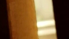 Spying on prostitute shaving her hairy pussy intensely