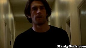 In this scene, the gay athletic couple engages in intense fucking and close-up jerking