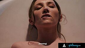 Girlsway I Masturbated In My Bathtub While Fantasizing Of Dominating Leana Lovings In Sex Dungeon
