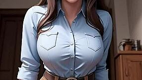 Naken AI jenter viser stramme unge kropper i hentai klipp