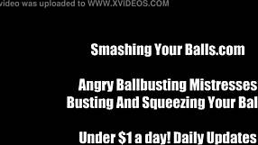 Extreme ballbusting that goes beyond the limits of pleasure and pain