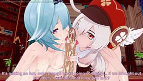 Genshin Impact knights Eula, Klee, and Jean in steamy tactical meeting