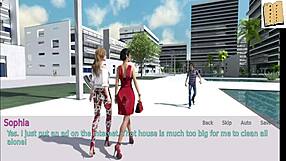 Sexy Brunette Handjob With Parody Babe!