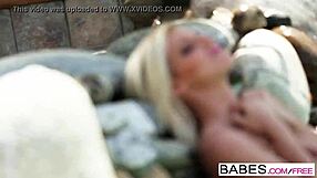 blonde babe niki lee in snowy winter cock fun