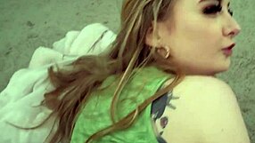 Blonde British Babe Performs POV Blowjob and Gets Fucked Outdoors