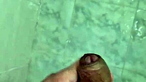 young twink jerks off in the shower