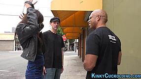 Domina cumswaps cuckold with big cock