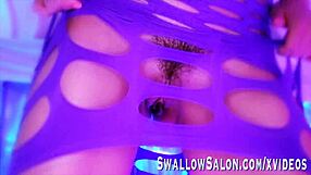 Aidra Fox Delivers Cosplay Blowjob and Swallow at Salon