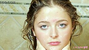 I think this adorable blonde is getting a nice massage, so charming