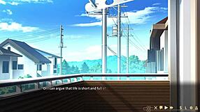 Luna delivers intense blowjob in ghost marriage hentai game.