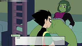 Raven's intriguing boobjob in 18Titans part 11