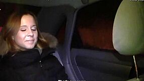 Hot pickup leads to sex in moving car