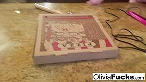 olivia austin drills late pizza girl leya anally