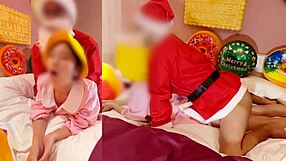 Feeling The Joy Of Christmas Creampie With Santa